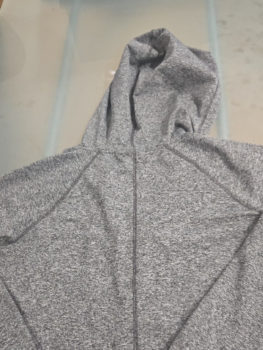 NFL Gray Heather Zip-Up Hoodie with Black Trim - Picture 14 of 14